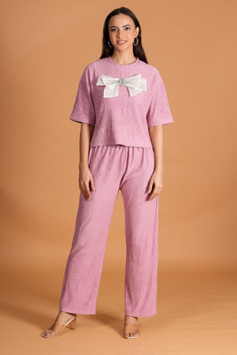 BELSHY Tshirt Palazzos Western Set