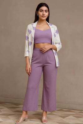 Harmi collection Tunic Palazzos Western Set with Blazer