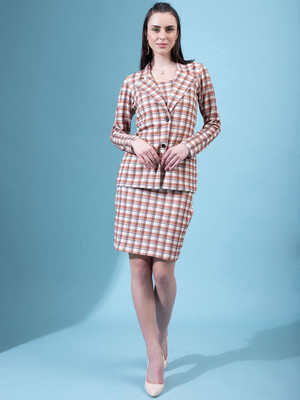 Dressberry Top Skirt Co-ords Set with Blazer