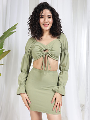 TANDUL Top Skirt Co-ords Set