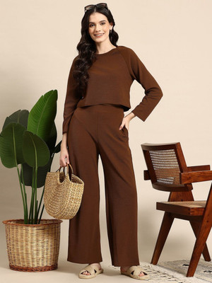 RISHA EXIM Tshirt Palazzos Western Set