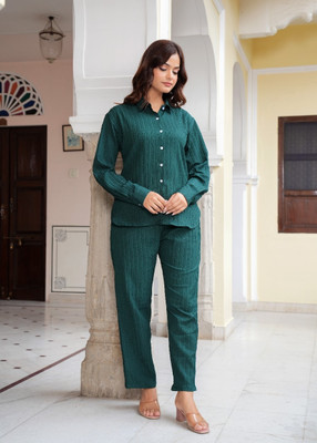 Casualchic Shirt Pant Co-ords Set