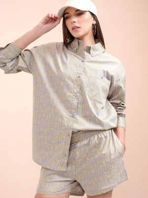 Tokyo Talkies Shirt Regular Shorts Co-ords Set