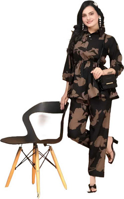 womny Top Pant Co-ords Set