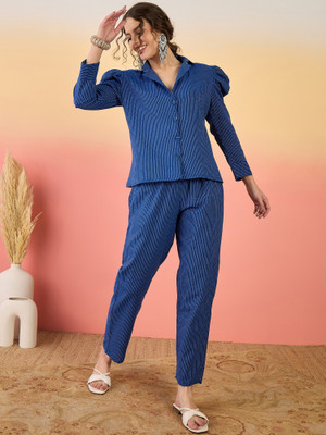 Sangria Shirt Pant Co-ords Set