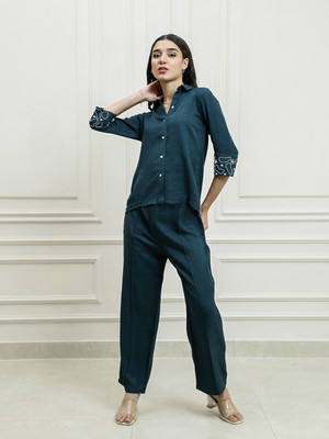 Shally Bhasin By Athena Shirt Pant Co-ords Set