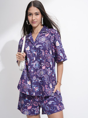 Tokyo Talkies Shirt Regular Shorts Co-ords Set