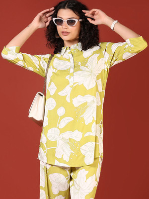 V-MART Shirt Palazzos Co-ords Set