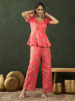 Sangria Top Palazzos Co-ords Set