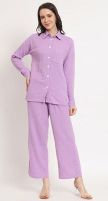 NUEVOSDAMAS Shirt Pant Co-ords Set
