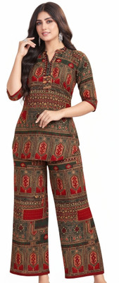 Saanvi Fashion Tunic Palazzos Co-ords Set