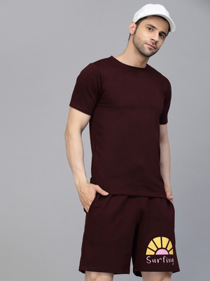 METRONAUT Tshirt Regular Shorts Co-ords Set