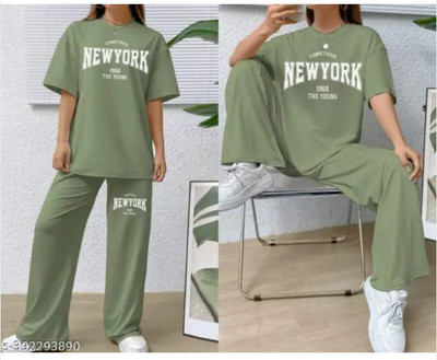 BELSHY Tshirt Palazzos Co-ords Set