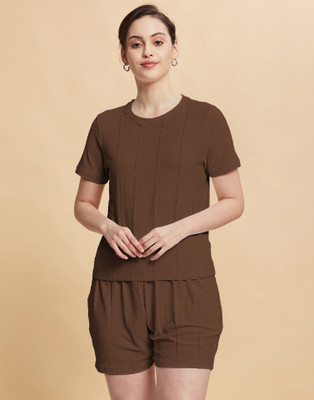 Selvia Top Regular Shorts Co-ords Set