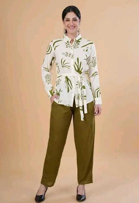 Fashionhub Shirt Palazzos Co-ords Set
