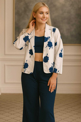Harmi collection Tunic Palazzos Western Set with Blazer