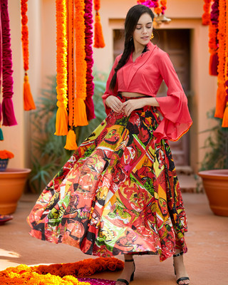 Pannkh Top Skirt Co-ords Set