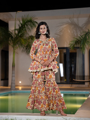 Yufta Top Palazzos Co-ords Set