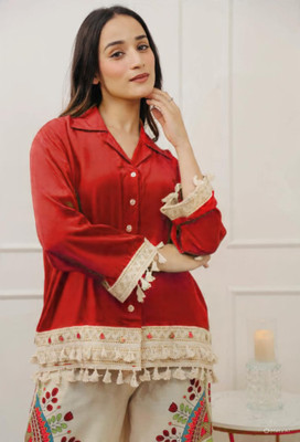 Glamour Empire Shirt Palazzos Co-ords Set