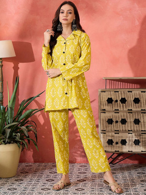 Sangria Shirt Pant Co-ords Set