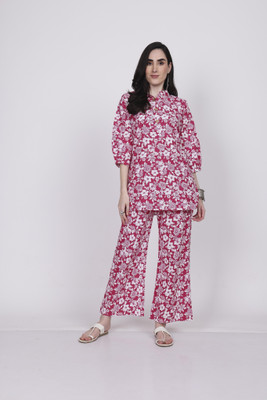E_fab textile Top Palazzos Co-ords Set