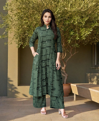 MOJILAA Tunic Palazzos Co-ords Set