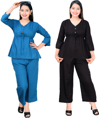 RIDE AND RULE Top Palazzos Western Set