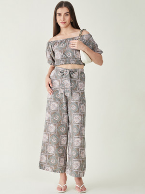 BITTERLIME Top Palazzos Co-ords Set