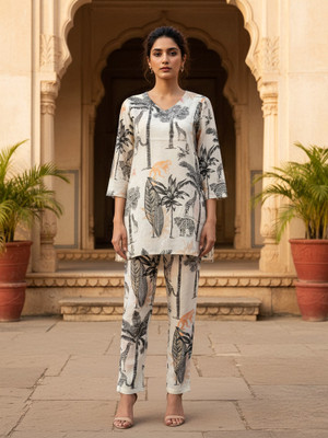 Flavia Creation Top Pant Co-ords Set