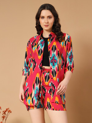 OTABU Shirt Regular Shorts Co-ords Set with Coat
