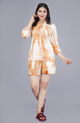 TANOT Tunic Regular Shorts Co-ords Set