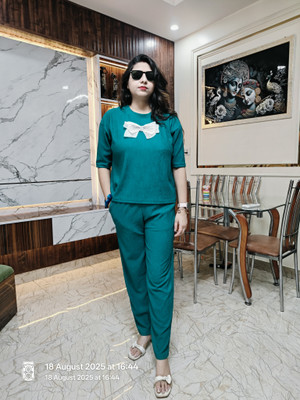 LIHANA Tshirt Palazzos Western Set
