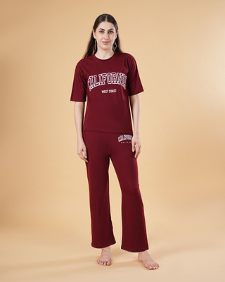 BELSHY Tshirt Palazzos Co-ords Set