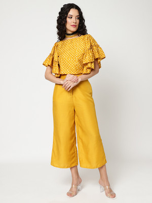 Pannkh Top Pant Western Set