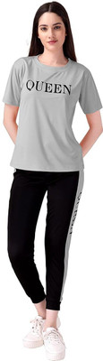 Queen Tshirt Hot Pants Co-ords Set