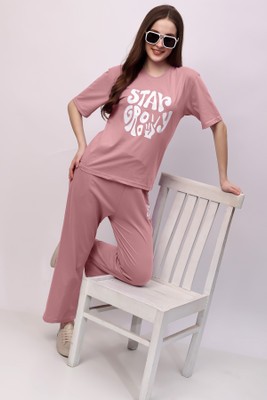 Stem Rope Tshirt Palazzos Co-ords Set