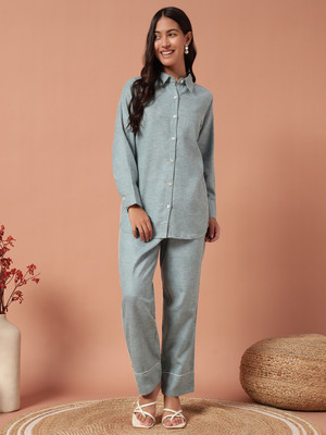 PLAGG Shirt Pant Co-ords Set