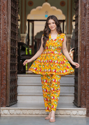 Lakshay Fashion Top Palazzos Co-ords Set