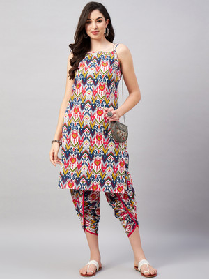 WineRed Women Ethnic Top Pant Set
