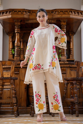 Anusheet Fashion Top Palazzos Western Set