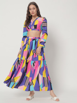 ZWERLON Top Skirt Co-ords Set