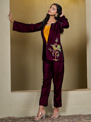 Youthnic Top Pant Co-ords Set with Blazer