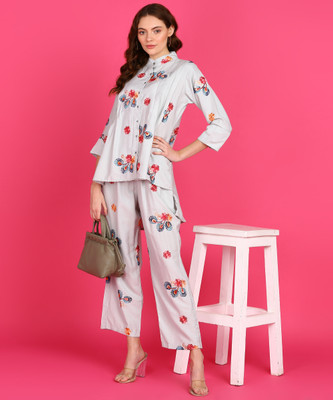 Qeboo Shirt Palazzos Co-ords Set