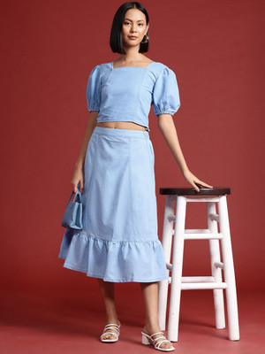 all about you Top Skirt Co-ords Set