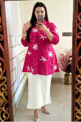 xael Top Palazzos Western Set