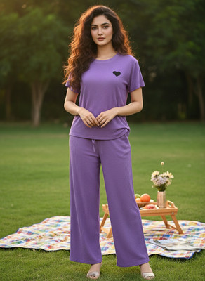 SKG Tshirt Palazzos Western Set