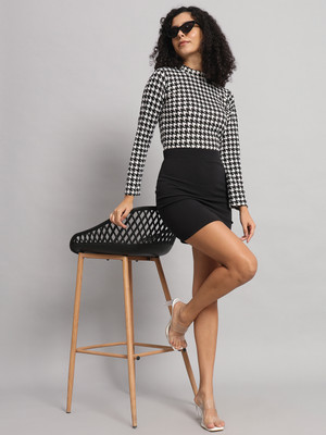 Dream Beauty Fashion Casual Printed Women Black Top
