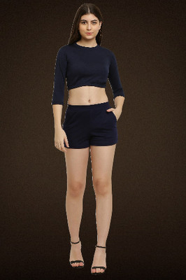 elegance redefined Top Regular Shorts Western Set