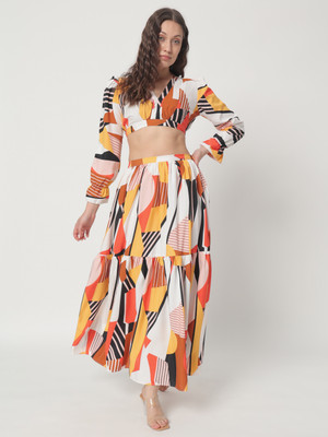 ZWERLON Top Skirt Co-ords Set