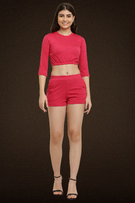 elegance redefined Top Regular Shorts Western Set